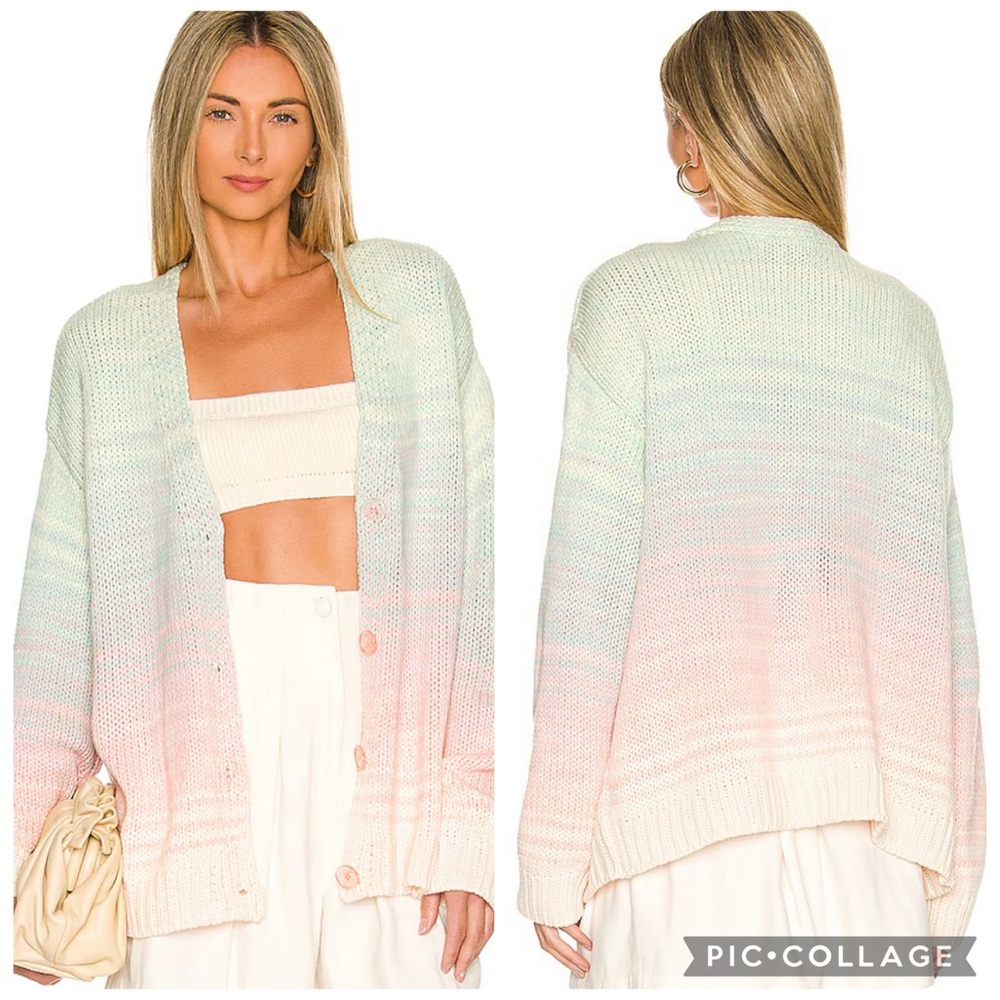 525 America Ombre Cardigan in Taffy Multi Sz X-Small